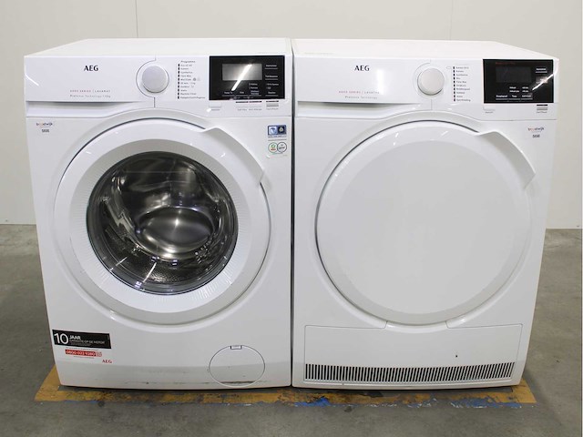 Aeg 6000 series | lavamat prosense technology wasmachine & aeg 6000 series | lavatherm prosense technology wasdroger - afbeelding 1 van  8