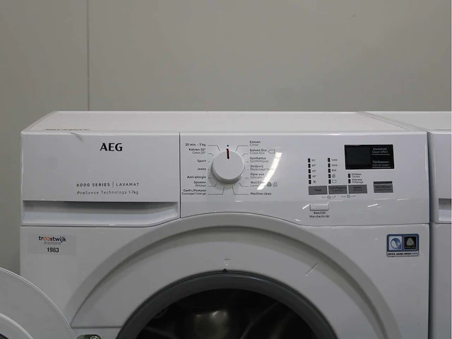 Aeg 6000 series | lavamat prosense technology wasmachine & aeg 7000 series | lavatherm sensidry technology droger - afbeelding 3 van  8