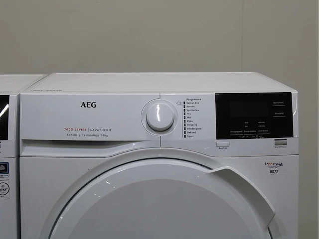 Aeg 6000 series | lavamat prosense technology wasmachine & aeg 7000 series | lavatherm sensidry technology wasdroger - afbeelding 6 van  8
