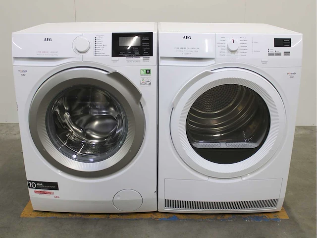 Aeg 6000 series | lavamat prosense technology wasmachine & aeg 7000 series | lavatherm sensidry technology exclusiv wasdroger - afbeelding 1 van  8