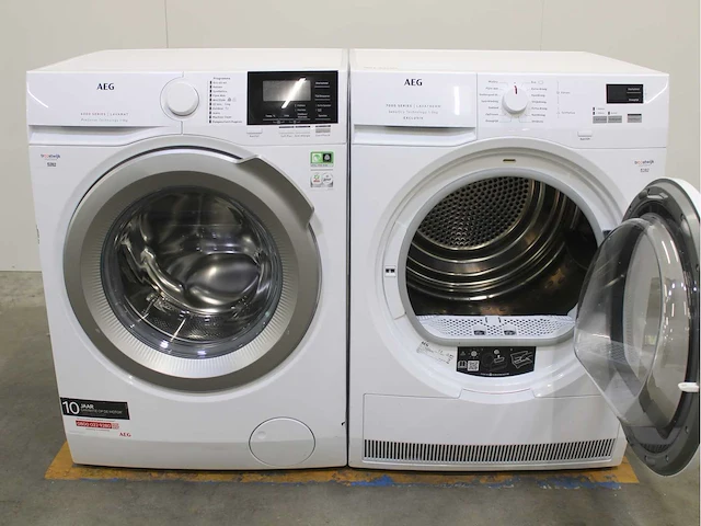 Aeg 6000 series | lavamat prosense technology wasmachine & aeg 7000 series | lavatherm sensidry technology exclusiv wasdroger - afbeelding 2 van  8