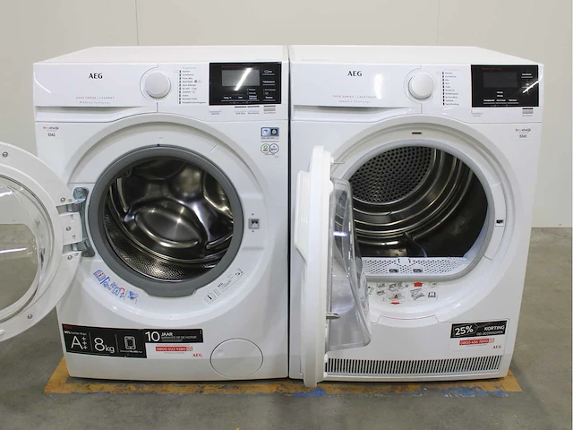 Aeg 6000 series | lavamat prosense technology wasmachine & aeg 7000 series | lavatherm sensidry technology wasdroger - afbeelding 2 van  8