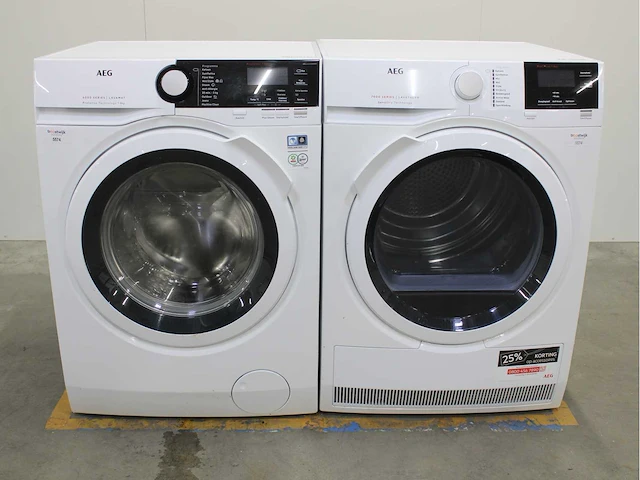 Aeg 6000 series | lavamat prosense technology wasmachine & aeg 7000 series | lavatherm sensidry technology wasdroger - afbeelding 1 van  8