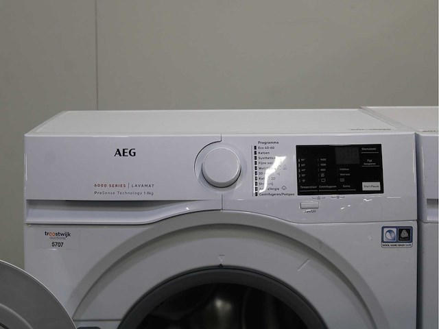 Aeg 6000 series | lavamat prosense technology wasmachine & aeg 7000 series | lavatherm sensidry technology wasdroger - afbeelding 3 van  8