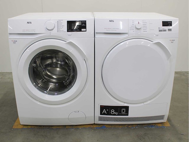 Aeg 6000 series | lavamat prosense technology wasmachine & aeg 7000 series | lavatherm sensidry technology wasdroger - afbeelding 1 van  7