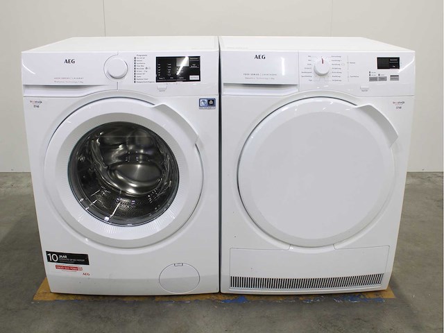 Aeg 6000 series | lavamat prosense technology wasmachine & aeg 7000 series | lavatherm sensidry technology wasdroger - afbeelding 1 van  8