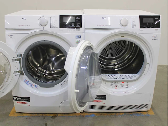 Aeg 6000 series | lavamat prosense technology wasmachine & aeg 8000 series | lavatherm absolutecare system wasdroger - afbeelding 2 van  8