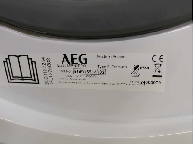 Aeg 6000 series | lavamat prosense technology wasmachine & aeg 8000 series | lavatherm absolutecare system wasdroger - afbeelding 5 van  8