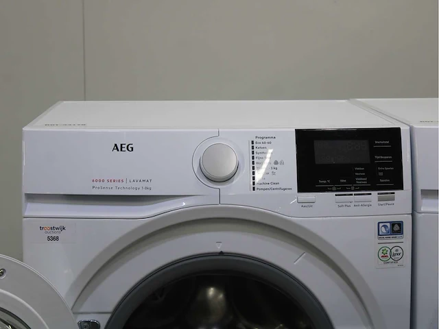 Aeg 6000 series | lavamat prosense technology wasmachine & aeg 8000 series | lavatherm absolutecare system wasdroger - afbeelding 3 van  8