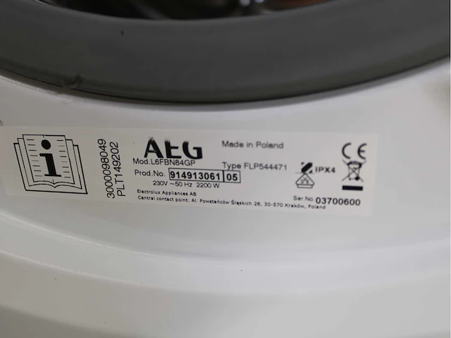 Aeg 6000 series | lavamat prosense technology wasmachine & aeg 8000 series | lavatherm absolutecare system wasdroger - afbeelding 5 van  8