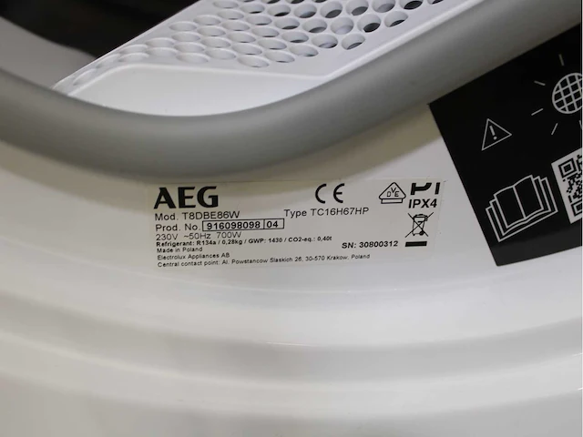 Aeg 6000 series | lavamat prosense technology wasmachine & aeg 8000 series | lavatherm absolutecare system wasdroger - afbeelding 8 van  8