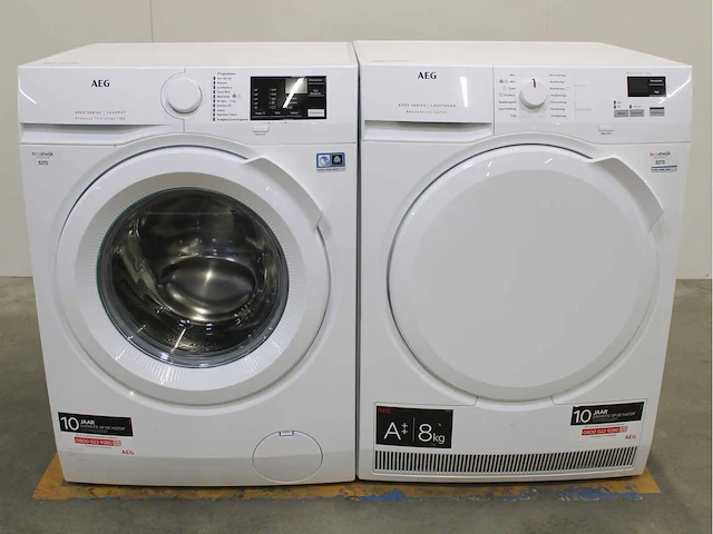 Aeg 6000 series | lavamat prosense technology wasmachine & aeg 8000 series | lavatherm absolutecare system wasdroger - afbeelding 1 van  8