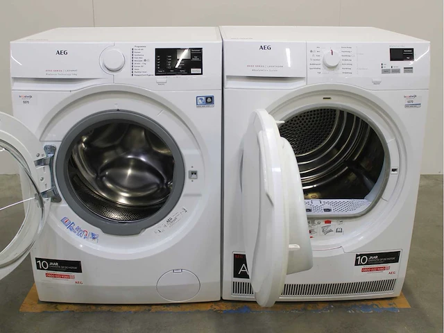 Aeg 6000 series | lavamat prosense technology wasmachine & aeg 8000 series | lavatherm absolutecare system wasdroger - afbeelding 2 van  8