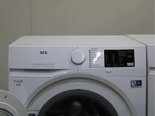 Aeg 6000 series | lavamat prosense technology wasmachine & aeg 8000 series | lavatherm absolutecare system wasdroger - afbeelding 3 van  8