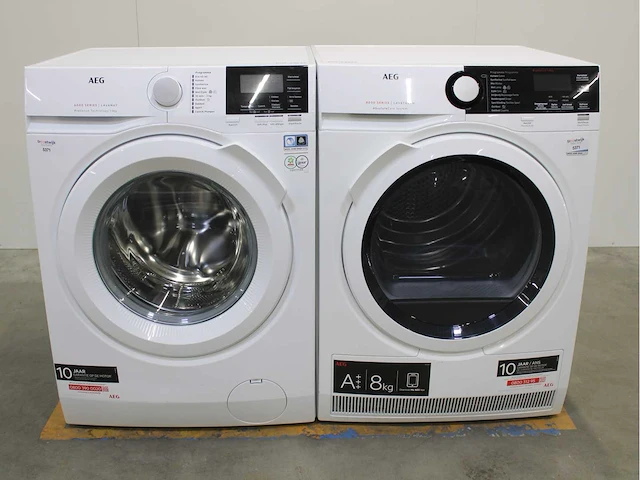 Aeg 6000 series | lavamat prosense technology wasmachine & aeg 8000 series | lavatherm absolutecare system wasdroger - afbeelding 1 van  8