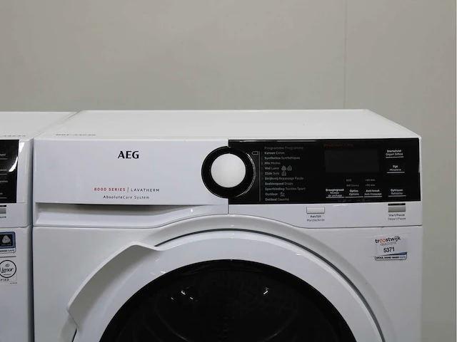 Aeg 6000 series | lavamat prosense technology wasmachine & aeg 8000 series | lavatherm absolutecare system wasdroger - afbeelding 6 van  8