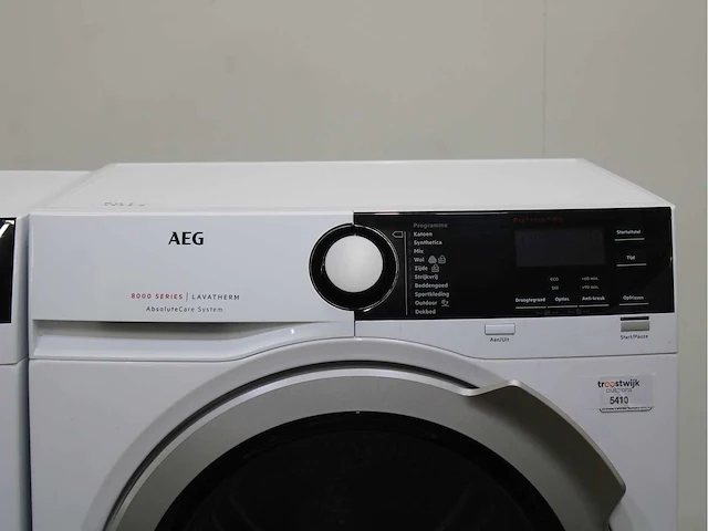 Aeg 6000 series | lavamat prosense technology wasmachine & aeg 8000 series | lavatherm absolutecare system wasdroger - afbeelding 6 van  8