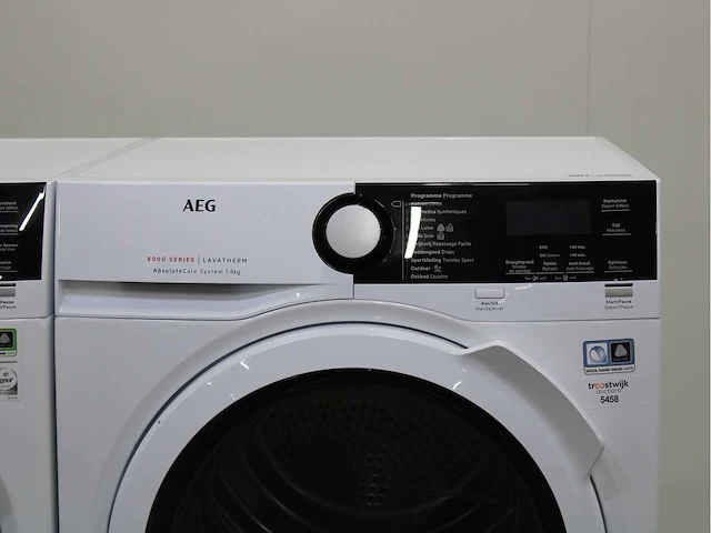 Aeg 6000 series | lavamat prosense technology wasmachine & aeg 8000 series | lavatherm absolutecare system wasdroger - afbeelding 4 van  8