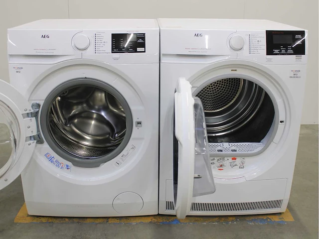 Aeg 6000 series | lavamat prosense technology wasmachine & aeg 8000 series | lavatherm absolutecare system wasdroger - afbeelding 2 van  8