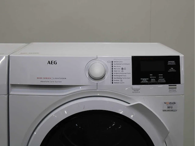 Aeg 6000 series | lavamat prosense technology wasmachine & aeg 8000 series | lavatherm absolutecare system wasdroger - afbeelding 6 van  8