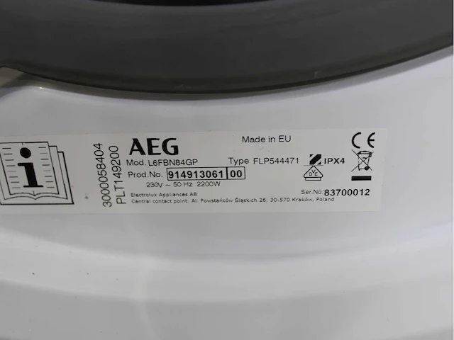 Aeg 6000 series | lavamat prosense technology wasmachines & aeg 7000 series | lavatherm sensidry technology wasdrogers - afbeelding 5 van  8
