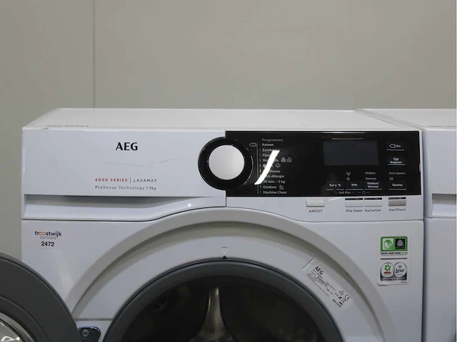 Aeg 6000 series | lavamat prosense technology wasmachines & aeg 8000 series | lavatherm absolutecare system wasdrogers - afbeelding 3 van  8