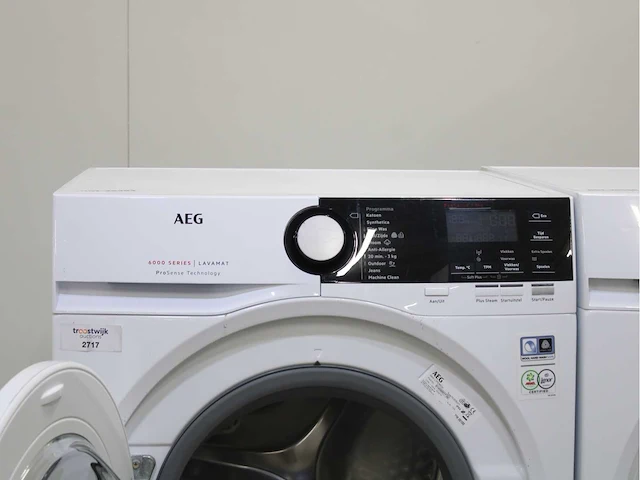 Aeg 6000 series | lavamat prosense technology wasmachines & aeg 8000 series | lavatherm absolutecare system wasdrogers - afbeelding 3 van  8