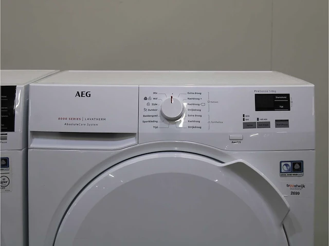 Aeg 6000 series | lavamat prosense technology wasmachines & aeg 8000 series | lavatherm absolutecare system wasdrogers - afbeelding 6 van  8