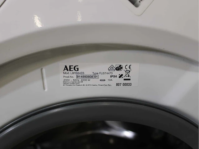 Aeg 6000 series | lavamat prosense technology wasmachines & aeg 8000 series | lavatherm absolutecare system wasdrogers - afbeelding 5 van  8