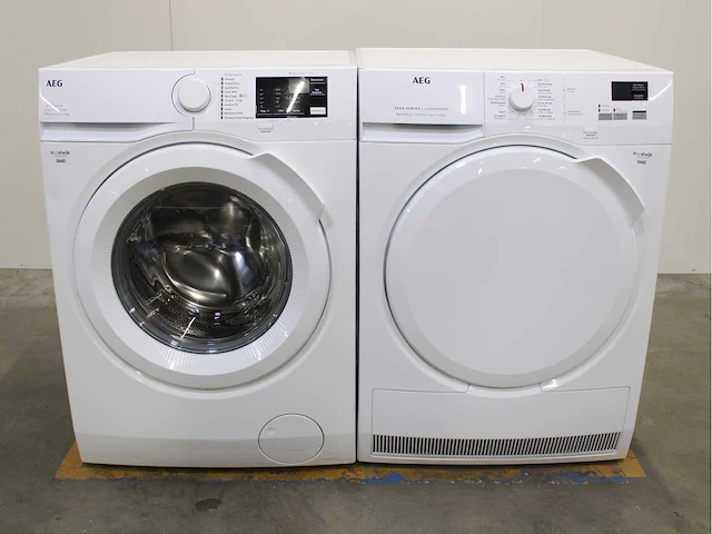 Aeg 6000 series | prosense exclusiv wasmachine & aeg 7000 series | lavatherm sensidry technology wasdroger - afbeelding 1 van  8