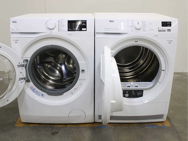 Aeg 6000 series | prosense exclusiv wasmachine & aeg 7000 series | lavatherm sensidry technology wasdroger - afbeelding 2 van  8