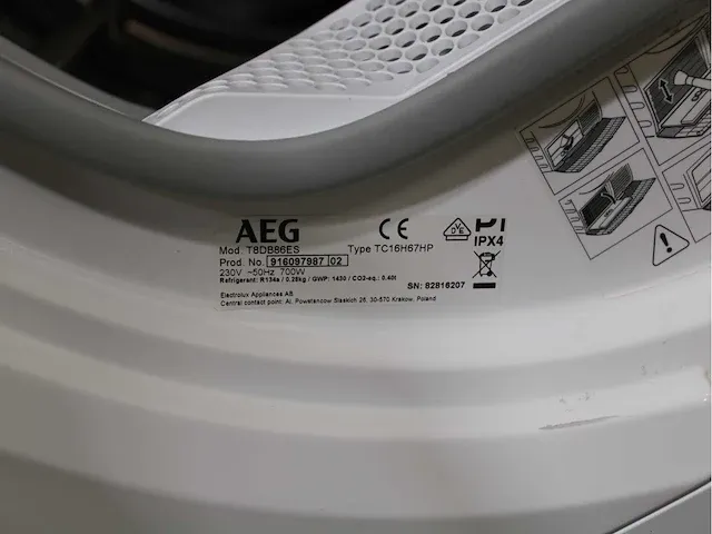 Aeg 7000 series | kombi dualsense technology wasmachine & aeg 8000 series | lavatherm absolutecare system droger - afbeelding 8 van  8