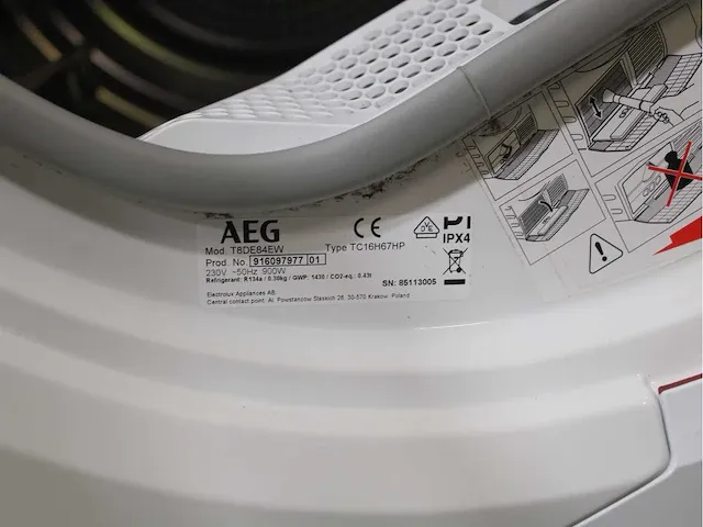 Aeg 7000 series | kombi dualsense technology wasmachine & aeg 8000 series | lavatherm absolutecare system droger - afbeelding 8 van  8