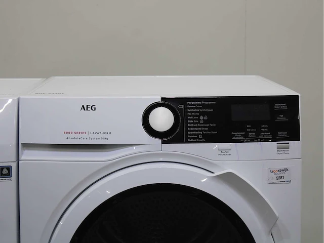 Aeg 7000 series | kombi dualsense technology wasmachine & aeg 8000 series | lavatherm absolutecare system wasdroger - afbeelding 6 van  8