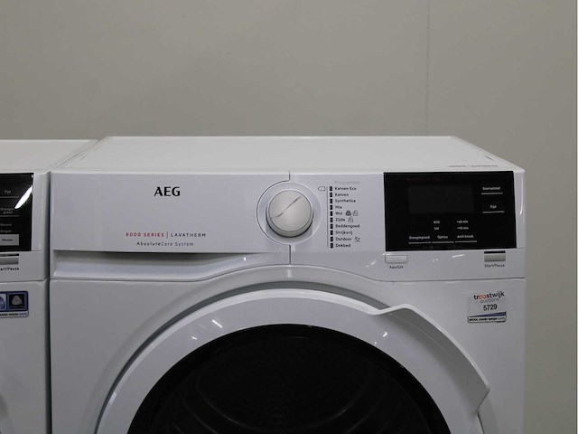 Aeg 7000 series | kombi dualsense technology wasmachine & aeg 8000 series | lavatherm absolutecare system wasdroger - afbeelding 6 van  8