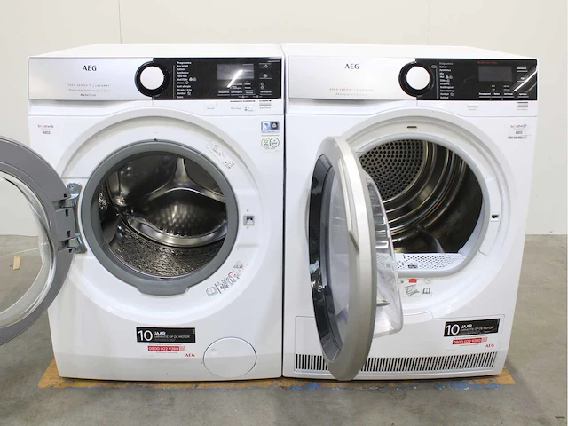 Aeg 7000 series | lavamat prosteam technology autodose wasmachine & aeg 8000 series | lavatherm absolutecare system wasdroger - afbeelding 2 van  8