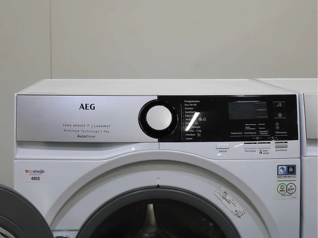 Aeg 7000 series | lavamat prosteam technology autodose wasmachine & aeg 8000 series | lavatherm absolutecare system wasdroger - afbeelding 3 van  8