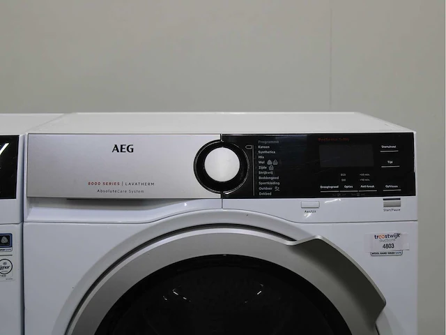 Aeg 7000 series | lavamat prosteam technology autodose wasmachine & aeg 8000 series | lavatherm absolutecare system wasdroger - afbeelding 6 van  8