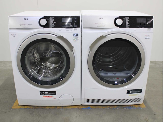 Aeg 7000 series | lavamat prosteam technology autodose wasmachine & aeg 9000 series | lavatherm fiberpro system 3dscan technology wasdroger - afbeelding 1 van  8