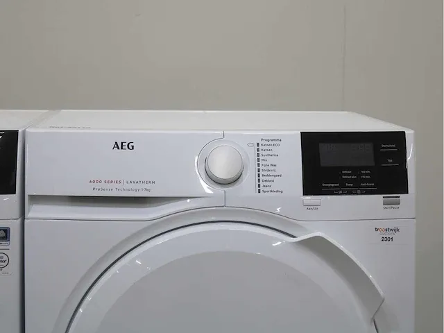 Aeg 7000 series | lavamat prosteam technology wasmachine & aeg 6000 series | lavatherm prosense technology droger - afbeelding 6 van  8