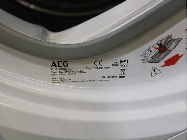 Aeg 7000 series | lavamat prosteam technology wasmachine & aeg 6000 series | lavatherm prosense technology wasdroger - afbeelding 8 van  8