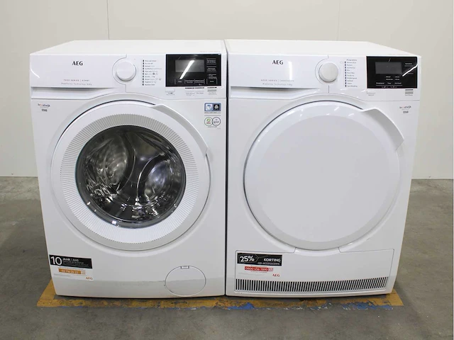 Aeg 7000 series | lavamat prosteam technology wasmachine & aeg 6000 series | lavatherm prosense technology wasdroger - afbeelding 1 van  7