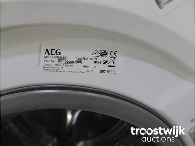 Aeg 7000 series lavamat prosteam technology wasmachine & aeg 8000 series absolutecare system droger - afbeelding 7 van  8