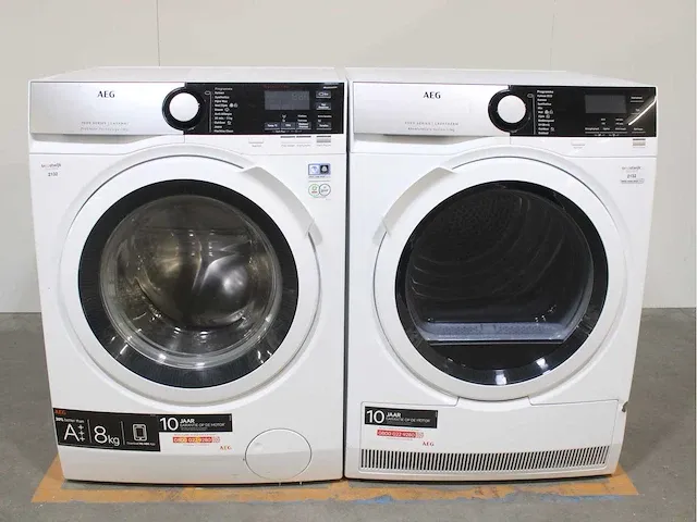 Aeg 7000 series | lavamat prosteam technology wasmachine & aeg 8000 series | lavatherm absolutecare system droger - afbeelding 1 van  8
