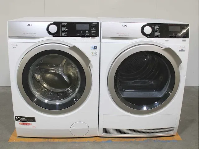 Aeg 7000 series | lavamat prosteam technology wasmachine & aeg 8000 series | lavatherm absolutecare system droger - afbeelding 1 van  8