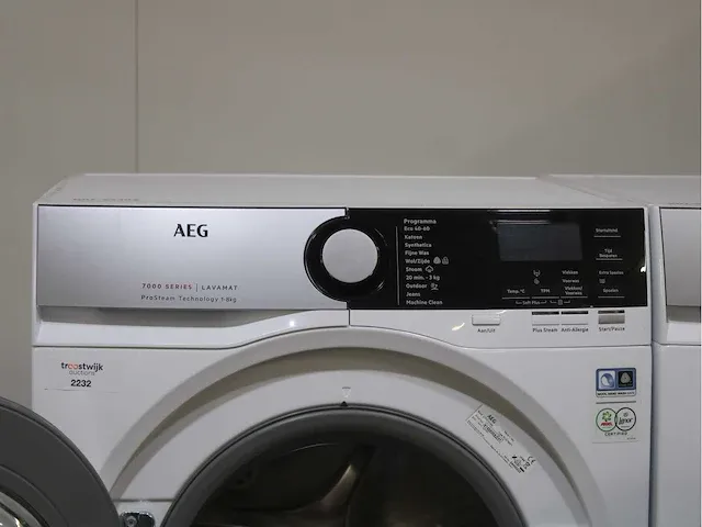 Aeg 7000 series | lavamat prosteam technology wasmachine & aeg 8000 series | lavatherm absolutecare system droger - afbeelding 3 van  8