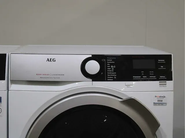 Aeg 7000 series | lavamat prosteam technology wasmachine & aeg 8000 series | lavatherm absolutecare system droger - afbeelding 6 van  8