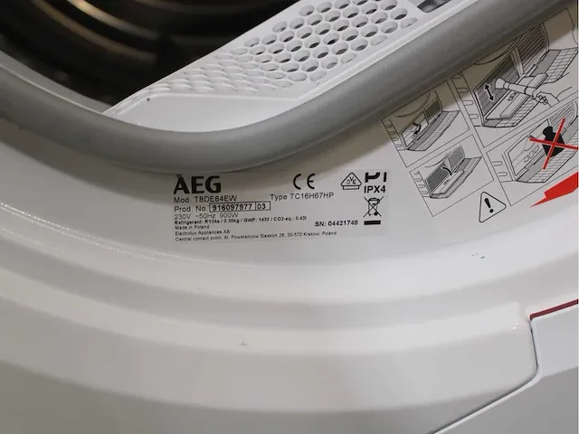 Aeg 7000 series | lavamat prosteam technology wasmachine & aeg 8000 series | lavatherm absolutecare system droger - afbeelding 8 van  8