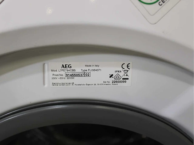Aeg 7000 series | lavamat prosteam technology wasmachine & aeg 8000 series | lavatherm absolutecare system wasdroger - afbeelding 5 van  8