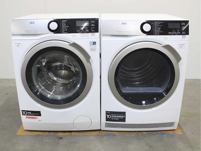 Aeg 7000 series | lavamat prosteam technology wasmachine & aeg 8000 series | lavatherm absolutecare system wasdroger - afbeelding 1 van  8